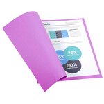 Paquet de 100 chemises Foldyne 250 carte recyclée 240 grammes coloris violet EXACOMPTA