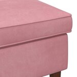 vidaXL Pouf Rose 55 x 35 x 41 cm Velours