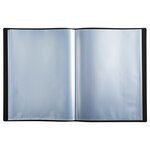 Protège-documents PP Souple Pochettes Grainées 80 vues A4 Noir EXACOMPTA
