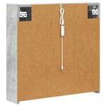 vidaXL Armoire Miroir de Salle de Bain Gris béton