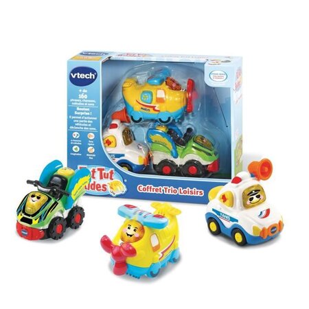 Vtech - tut tut bolides - coffret trio loisirs (avion + formule 1 + bus) -  La Poste