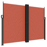 vidaXL Auvent latéral rétractable terre cuite 180x1000 cm