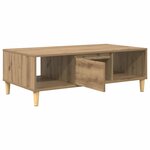 vidaXL Table basse Chêne artisanal 102 x 55 x 35 cm Bois d'ingénierie