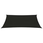 vidaXL Voile d'ombrage 160 g/m² Noir 2 5x4 m PEHD