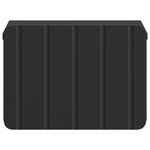 vidaXL Cabinet de chevet mural 2 Pièces Noir 33 x 34 5 x 24 cm