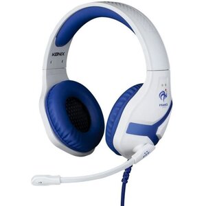 Casque-Micro Gaming - KONIX - Nemesis - Blanc - Playstation/Xbox/Nintendo/Smartphone/Tablette - Sous Licence Officielle FFF