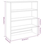 vidaXL Dessus de buffet HAMAR Gris clair 90x30x100 cm Bois de pin