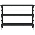vidaXL Table console noir 100x32x75 cm bois d'ingénierie