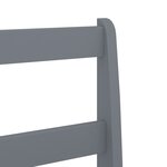 vidaXL Chaises à manger lot de 2 Panama gris bois massif de pin
