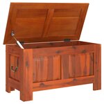 vidaXL Coffre de rangement avec couvercle marron bois massif d'acacia