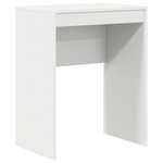 vidaXL Bureau d'écriture minimaliste Blanc Panneau de particules