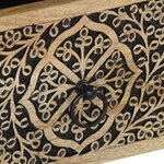 vidaXL Table de chevet 40x33x46 cm Bois de manguier solide