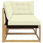 vidaXL Unité de canapé sectionnel Blanc 162 5 x 83 x 73 cm