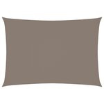 vidaXL Voile de parasol tissu oxford rectangulaire 2x4 5 m taupe