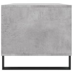 vidaXL Table basse Gris béton 90x49x45 cm Bois d'ingénierie