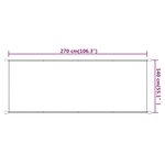 vidaXL Auvent vertical Bleu 140x270 cm Tissu oxford