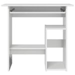 vidaXL Bureau Blanc brillant 80x45x74 cm Bois d’ingénierie