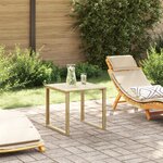 vidaXL Table de bain de soleil 50 5x50 5x46 cm en bois de pin imprégné