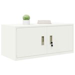 vidaXL Armoire de rangement Blanc 90 x 40 x 40 cm Acier