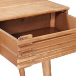 vidaXL Bureau Fait Main Marron Teck Bois d'Acacia Massif