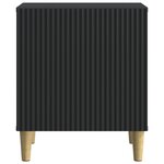 vidaXL Cabinet de chevet 2 Pièces Noir 43 x 34 5 x 50 cm