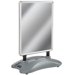 Tectake Panneau publicitaire double face A1 avec base lestable