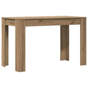 vidaXL Table à manger chêne artisanal 120x60x76 cm bois d'ingénierie