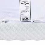 vidaXL Coussins de Matelas Blanc et vert 160 x 200 cm