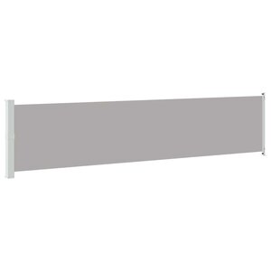 vidaXL Auvent latéral rétractable de patio 140x600 cm Gris