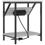 vidaXL Armoires de chevet 2 Pièces Sonoma gris 38 x 30 x 48 cm