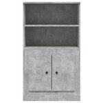 vidaXL Buffet haut gris béton 60x35 5x103 5 cm bois d'ingénierie
