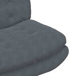 vidaXL Fauteuil relaxant pivotant Gris foncé 63 x 75 x 76 cm Velours