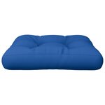 vidaXL Coussin de palette bleu royal 60x60x12 cm tissu