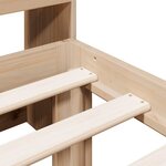 vidaXL Lit bibliothèque sans matelas 75x190 cm bois de pin massif