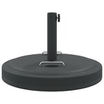 vidaXL Base de parasol avec poignées pour mâts Ø38 / 48 mm 25 kg rond