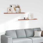 vidaXL Étagère Murale 2 Pièces Rouge 115 x 9 x 3 cm Bois d'ingénierie