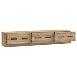 vidaXL Meuble TV 147 x 34 5 x 27 cm Chêne artisanal Bois d'ingénierie