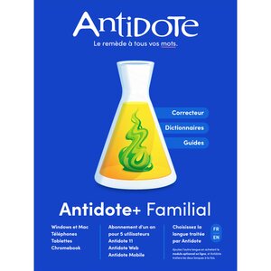 Druide antidote+ familial - abonnement 1 an - 5 utilisateurs - a télécharger