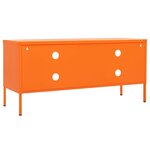 vidaXL Meuble TV Orange 105x35x50 cm Acier