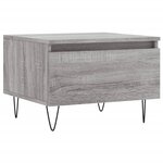 vidaXL Tables basses 2 Pièces sonoma gris 50x46x35 cm bois d'ingénierie