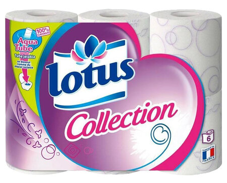 Lotus Collection 6 Rouleaux (lot de 3)