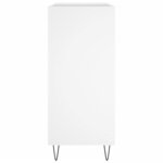 vidaXL Armoire à disques blanc 84 5x38x89 cm bois d'ingénierie