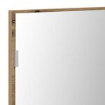 vidaXL Miroir de salle de bain chêne artisanal 80 x 8 5 x 37 cm