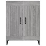 vidaXL Buffet sonoma gris 69 5x34x90 cm bois d'ingénierie