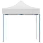 vidaXL Tente de réception pliable professionnelle 280x410x315 cm Acier Blanc