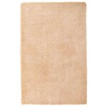 vidaXL Tapis Shaggy à poils longs NAVARRA beige 130x200 cm polyester