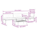 vidaXL Salon palette de jardin avec coussins 4Pièces bois d'acacia massif