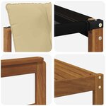 vidaXL Ensemble de canapés d'extérieur 5 pc Naturel et Beige