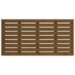 vidaXL Tête de lit murale Marron miel 146x3x63 cm Bois massif de pin