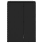 vidaXL Boîte de poubelle Noir 65 x 80 x 115 cm Polyéthylène